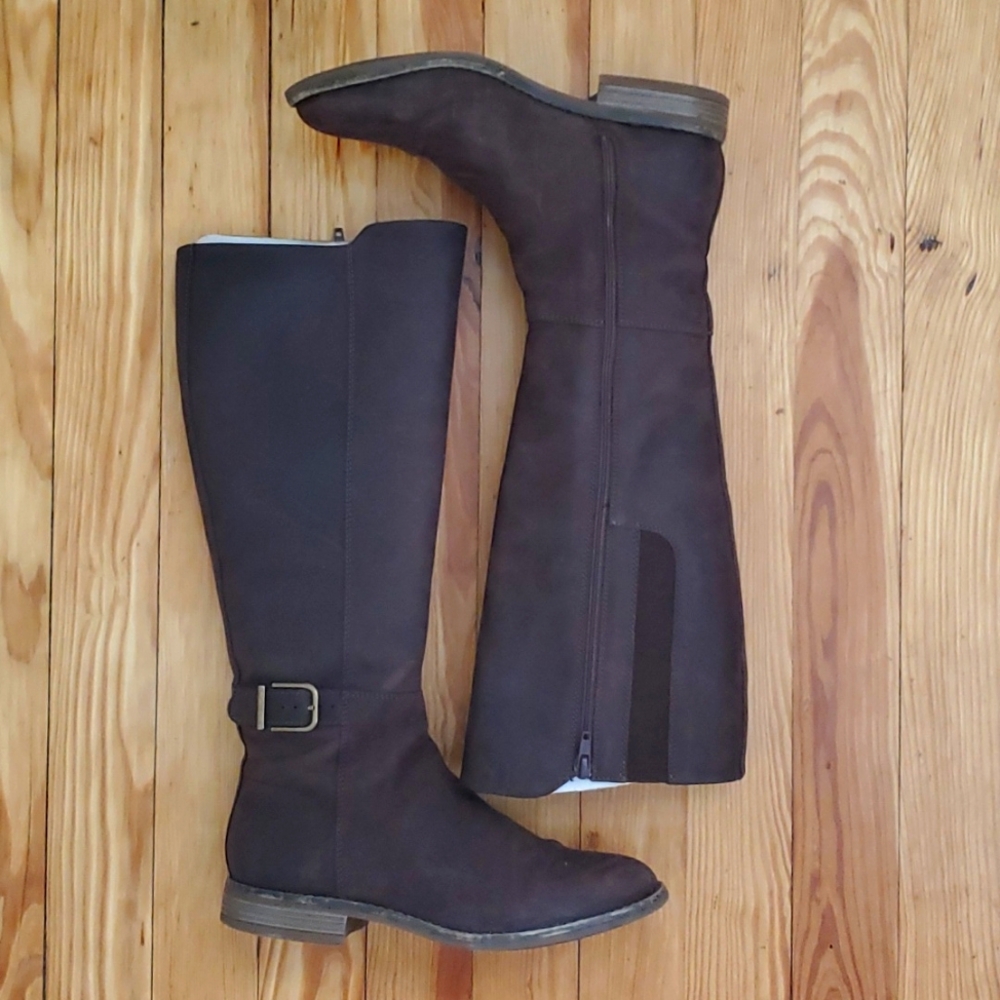 Clarks Tall Leather boots Sz 7